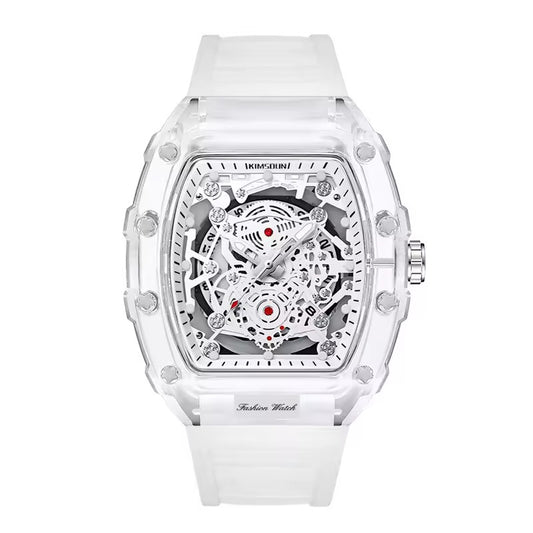 Luxury transparent waterproof quartz watch for man with Box