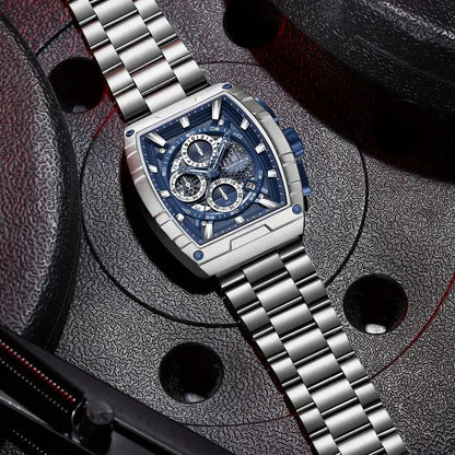 Luxury Second Dial Luminous Quartz Watch with Box